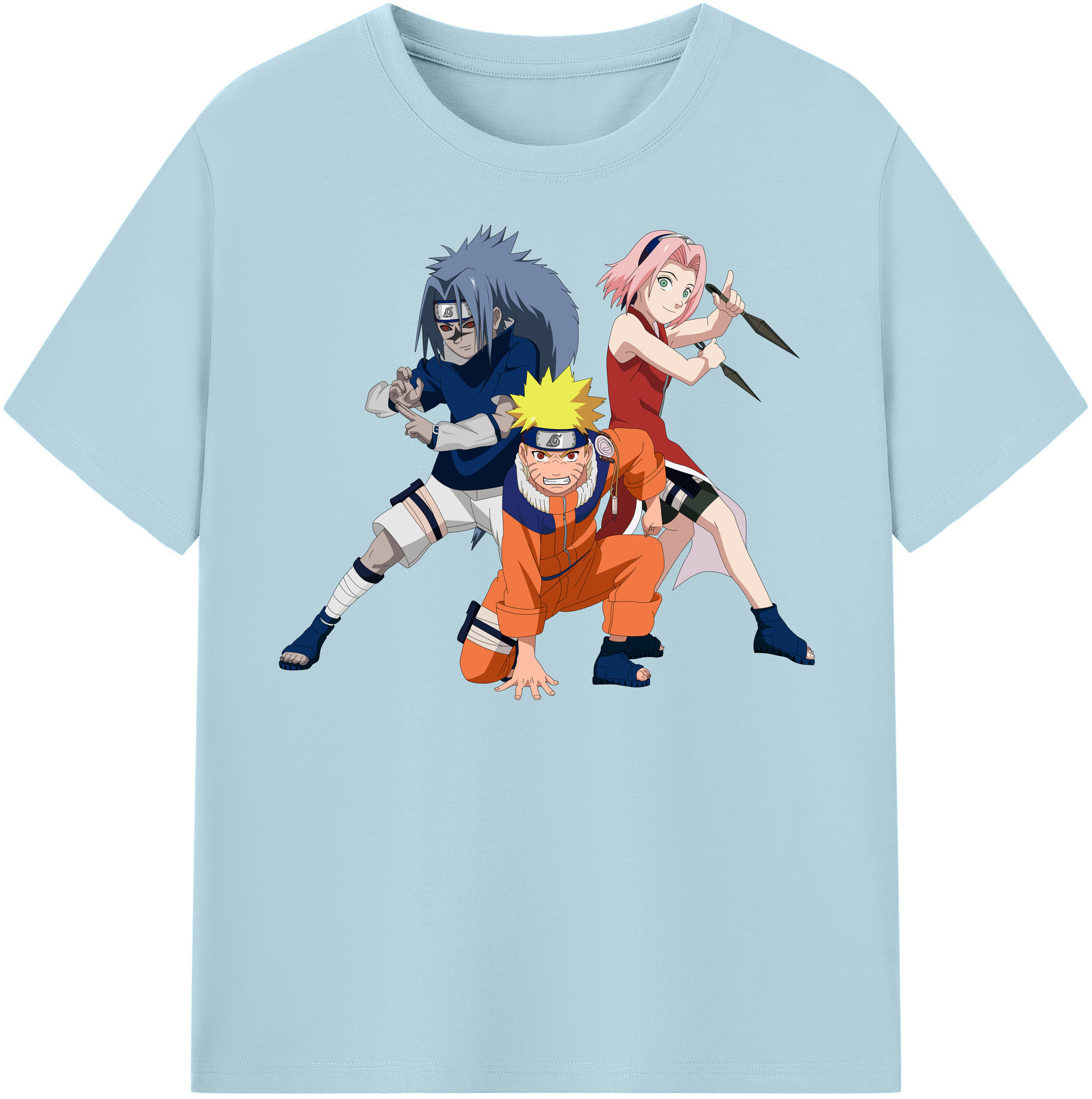 （画像用） NARUTO -ナルト- うずまき ナルト Uzumaki Naruto 綿100％半袖Tシャツ（フロントプリント）